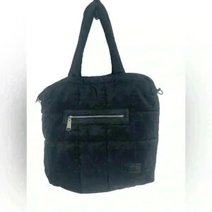 Steve Madden Nylon Tote Bag Black Large 13x18